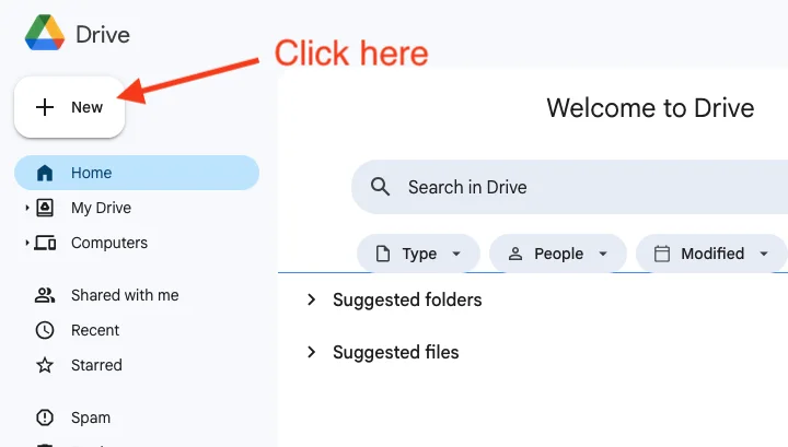 Click "New"