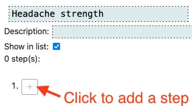 Click "+" to add a new step